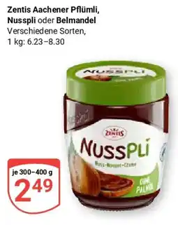 Globus Zentis Aachener Pflümli, Nusspli oder Belmandel Angebot