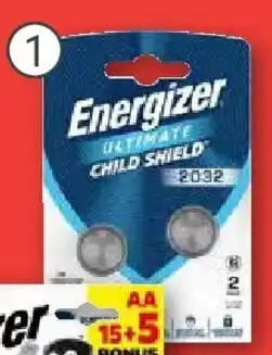 Globus Energizer Knopfzellen Ultimate Child Shield CR 2032 Angebot