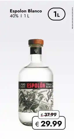 Travel Free Espolon tequila blanco Angebot