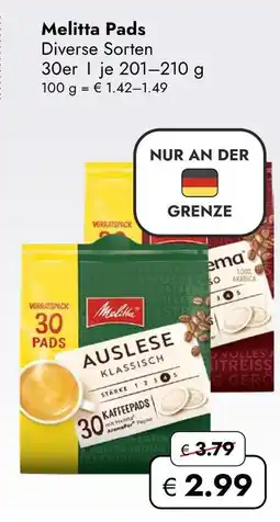 Travel Free Melitta pads Angebot
