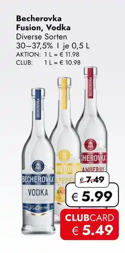 Travel Free Becherovka fusion, vodka Angebot