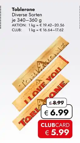 Travel Free Toblerone Angebot