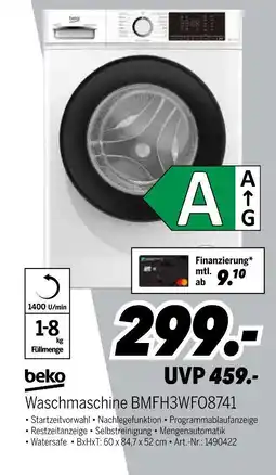 MEDIMAX Beko waschmaschine bmfh3wfq8741 Angebot