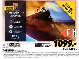 MEDIMAX Philips ambilight tv 65oled760/12 Angebot