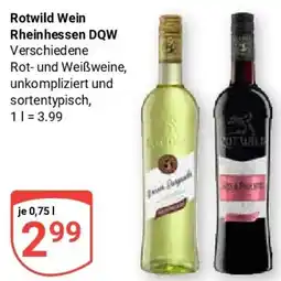 Globus Rotwild Wein Rheinhessen DQW Angebot