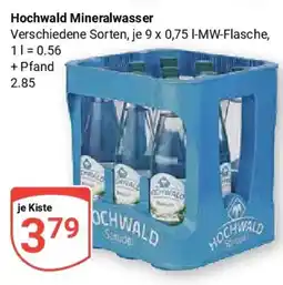 Globus Hochwald Mineralwasser Angebot