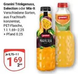 Globus Granini Trinkgenuss, Selection oder Mix-It Angebot
