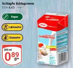 Globus Schlagfix Schlagcreme Angebot