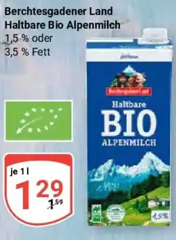 Globus Berchtesgadener Land Haltbare Bio Alpenmilch Angebot