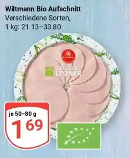 Globus Wiltmann Bio Aufschnitt Angebot