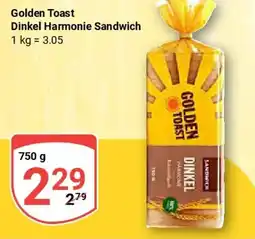 Globus Golden Toast Dinkel Harmonie Sandwich Angebot