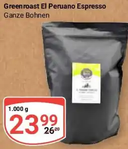 Globus Green roast El Peruano Espresso Angebot