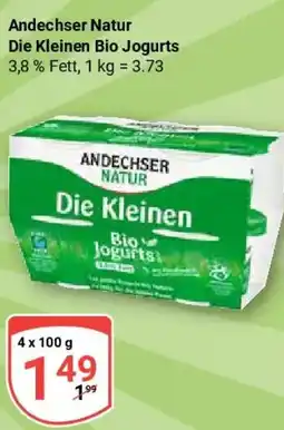 Globus Andechser Natur Die Kleinen Bio Jogurts Angebot