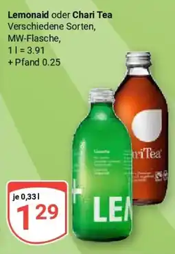 Globus Lemonaid oder Chari Tea Angebot