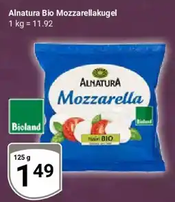 Globus Alnatura Bio Mozzarellakugel Angebot