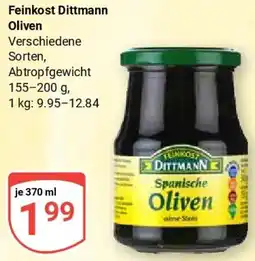Globus Feinkost Dittmann Oliven Angebot
