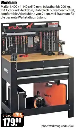 V Baumarkt Werkbank Angebot