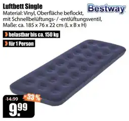 V Baumarkt Luftbett Single Bestway Angebot