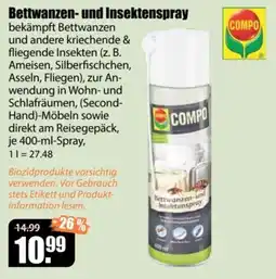 V Baumarkt COMPO Bettwanzen- und Insektenspray Angebot