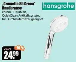 V Baumarkt Crometta 85 Green Handbrause hansgrohe Angebot