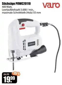 V Baumarkt Stichsäge POWC20110 Angebot