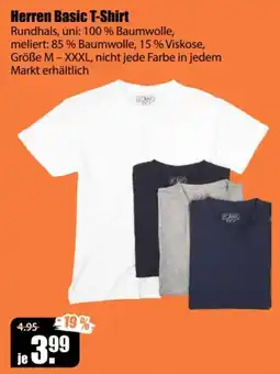 V Baumarkt Herren Basic T-Shirt Angebot