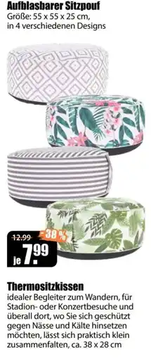 V Baumarkt Aufblasbarer Sitzpouf Angebot