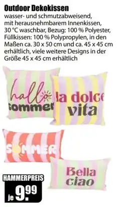 V Baumarkt Outdoor Dekokissen Angebot