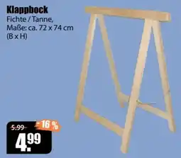 V Baumarkt Klappbock Fichte / Tanne Angebot