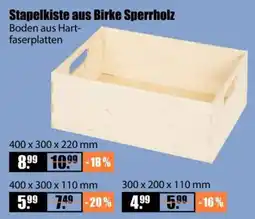 V Baumarkt Stapelkiste aus Birke Sperrholz Angebot