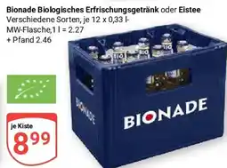 Globus Bionade Biologisches Erfrischungsgetränk oder Eistee Angebot