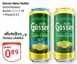 Globus Gösser Natur Radler Angebot