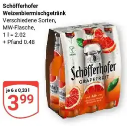 Globus Schöfferhofer Weizenbiermischgetränk Angebot