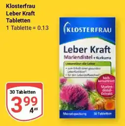 Globus Klosterfrau Leber Kraft Tabletten Angebot