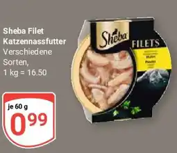 Globus Sheba Filet Katzennassfutter Angebot