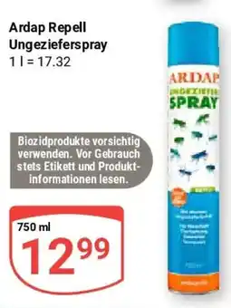 Globus Ardap Repell Ungezieferspray Angebot