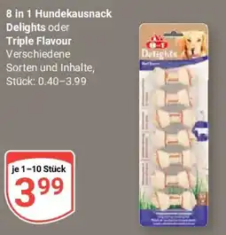Globus 8 in 1 Hundekausnack Delights oder Triple Flavour Angebot