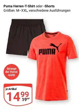 Globus Puma Herren-T-Shirt oder -Shorts Angebot