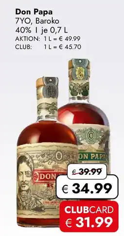Travel Free Don Papa 7YO, Baroko Angebot