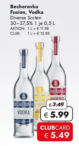 Travel Free Becherovka Fusion, Vodka Angebot
