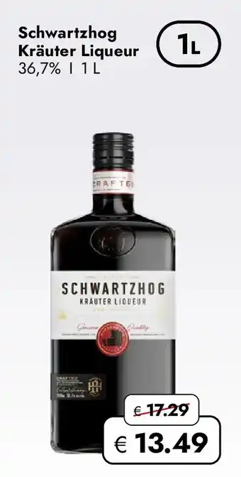 Travel Free Schwartzhog Kräuter Liqueur Angebot