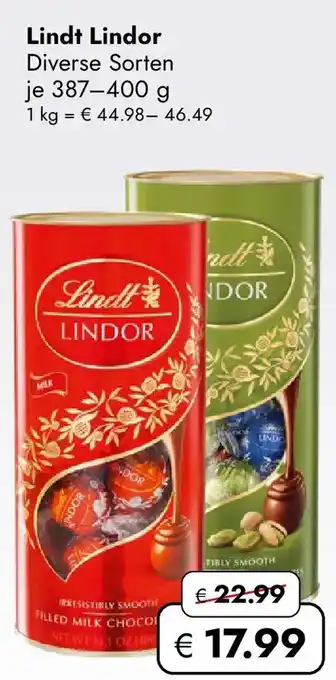 Travel Free Lindt Lindor Angebot