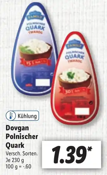 Lidl Dovgan Polnischer Quark 230g Angebot