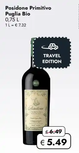 Travel Free Posidone Primitivo Puglia BIO Angebot