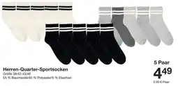 Zeeman Herren-Quarter-Sportsocken Angebot