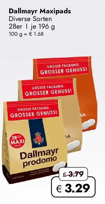 Travel Free Dallmayr Maxipads Angebot