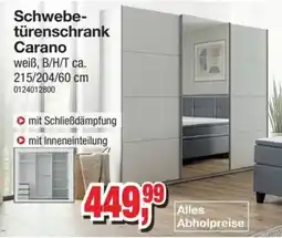Möbelfundgrube Schwebetürenschrank Carano Angebot
