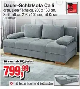 Möbelfundgrube Dauer-Schlafsofa Calli Angebot