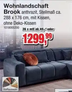 Möbelfundgrube Wohnlandschaft Brook anthrazit Angebot