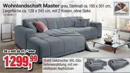 Möbelfundgrube Wohnlandschaft Master grau Angebot